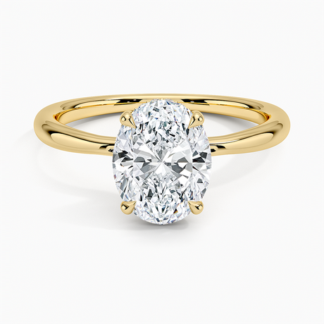 Freesia Hidden Halo Diamond Ring
